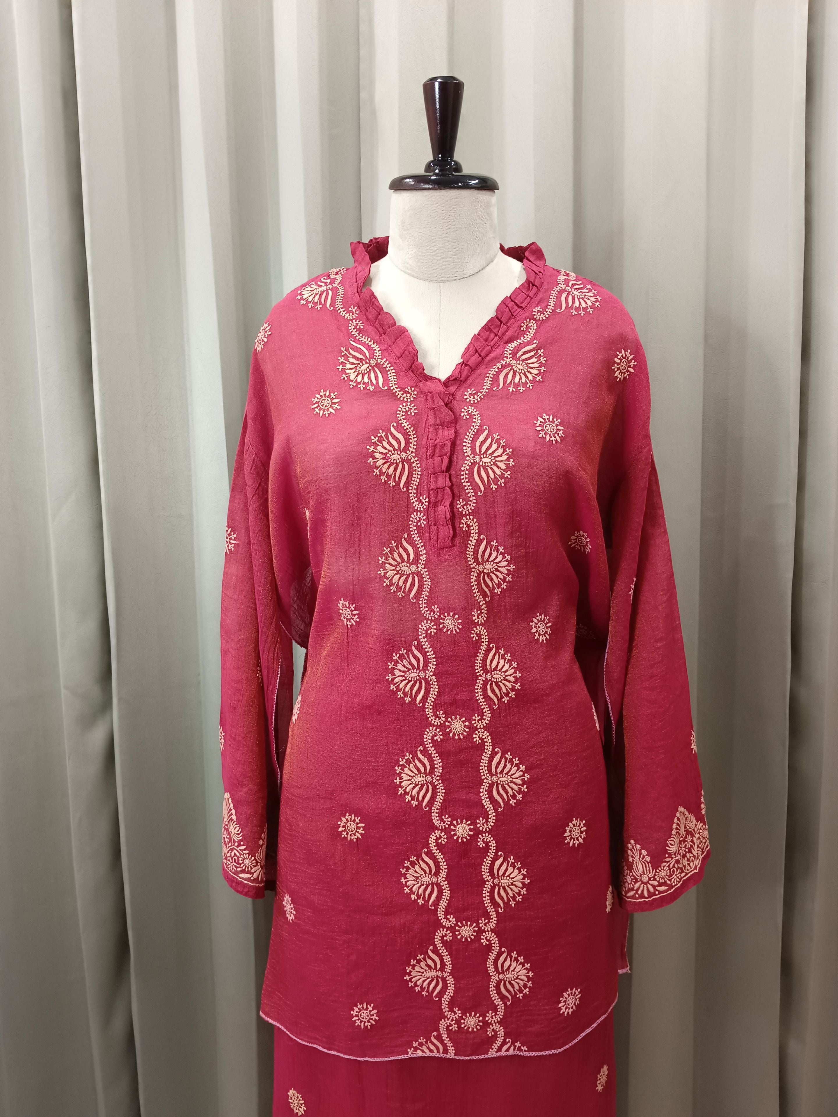 ROSARIA TISSSUE CHIKANKARI CO-ORD SET