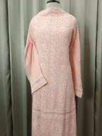 CORALISSE GEORGETTE CHIKANKARI ANARKALI SET